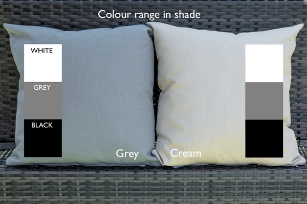 GGL Marbella Luxury Sunlounger Set - Mix Grey Rattan With Cream Cushions