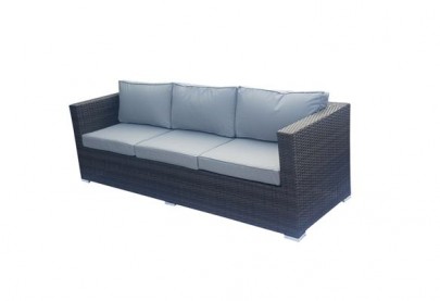 Rattan Garden Sofa Set Modular Component - 3 Seat Sofa Only