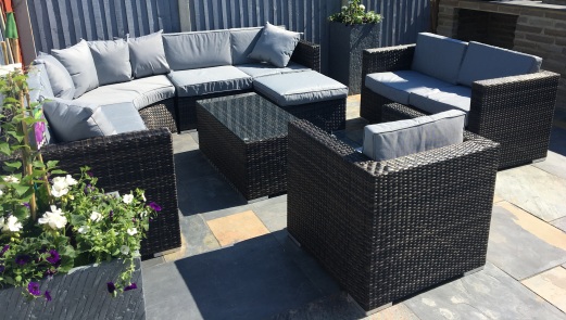 Ronda 5+4 Piece Rattan Garden Modular Set