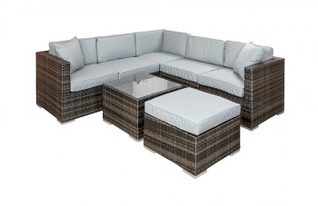 Quintera 5+2 Piece Rattan Garden Modular Set