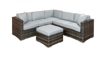 Quintera 5+1 Piece Rattan Garden Modular Set