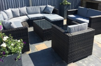 Ronda 5+4 Piece Rattan Garden Modular Set