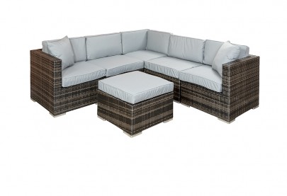 Quintera 5+1 Piece Rattan Garden Modular Set