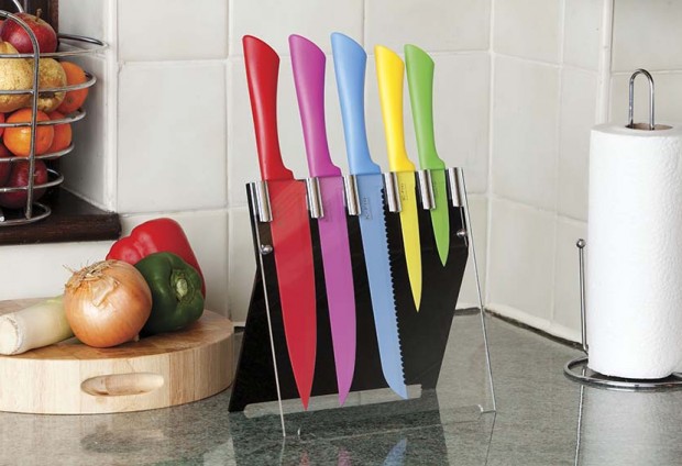 K- Pro 5 Piece Multi-Colour Knife Set