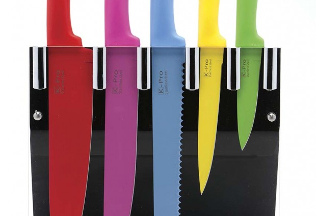 K- Pro 5 Piece Multi-Colour Knife Set