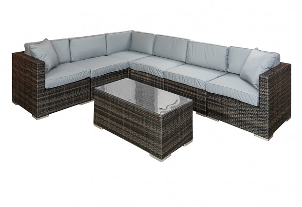 Quintera 6+1 Piece Rattan Garden Modular Set