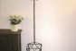 Wrought Iron Coat Stand Brushed Silver-Gold