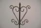 Wrought Iron Coat Stand Brushed Silver-Gold