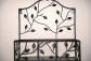 Wrought Iron Wall Shelf Black