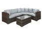 Ronda 4+1 Piece Rattan Garden Modular Set