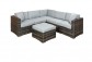 Quintera 5+1 Piece Rattan Garden Modular Set