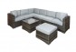 Quintera 6+2 Piece Rattan Garden Modular Set